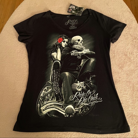 Ride Or Die Chick T-Shirt. NWT - Picture 1 of 6